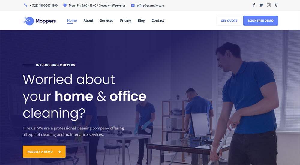 Cleaning Website